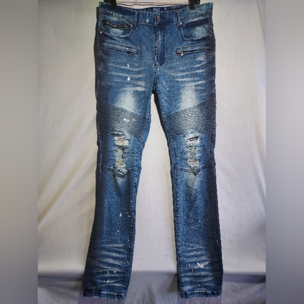Rockstar ultra slim‎ natural selection 2.0 straight leg men's jeans size 34
